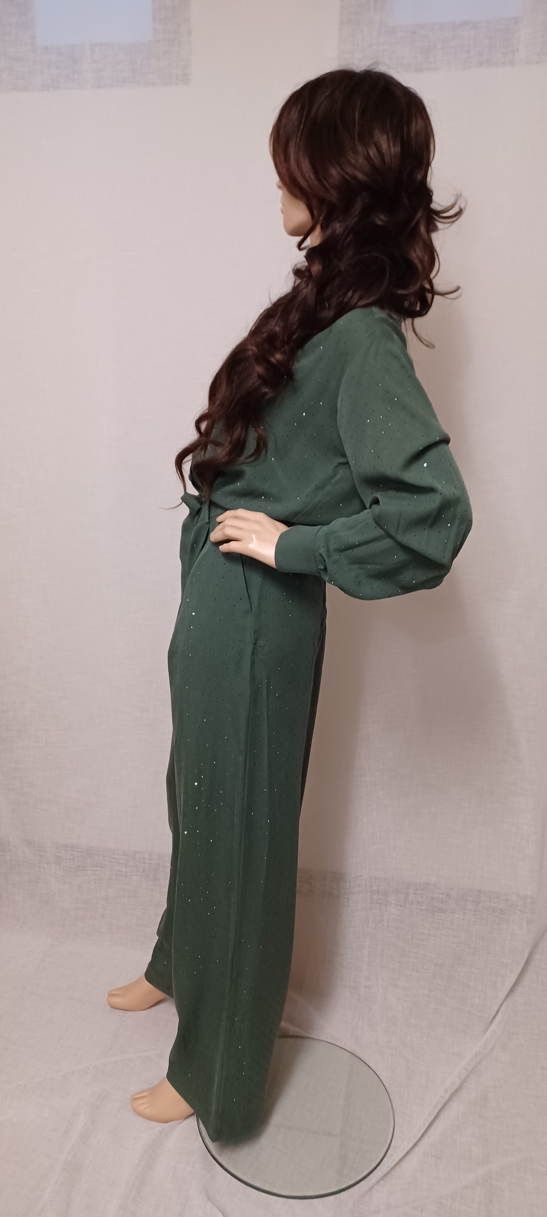 Twinset Tuta in twill con borchie