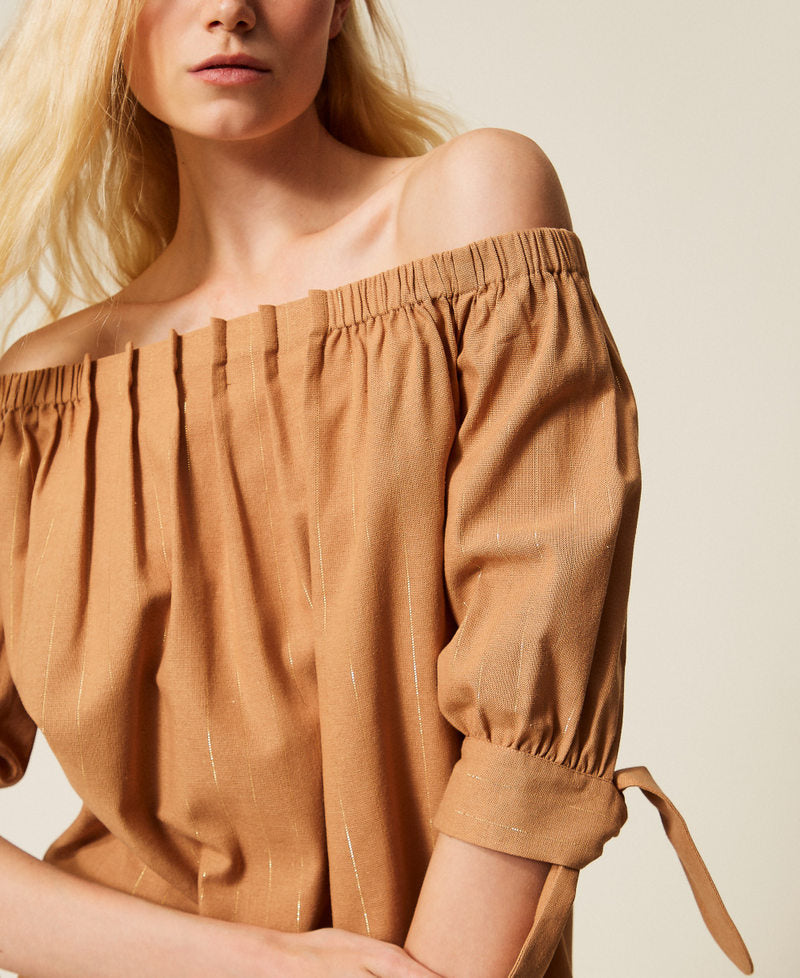 Twinset Blusa a righe lurex – immagine ufficiale 4