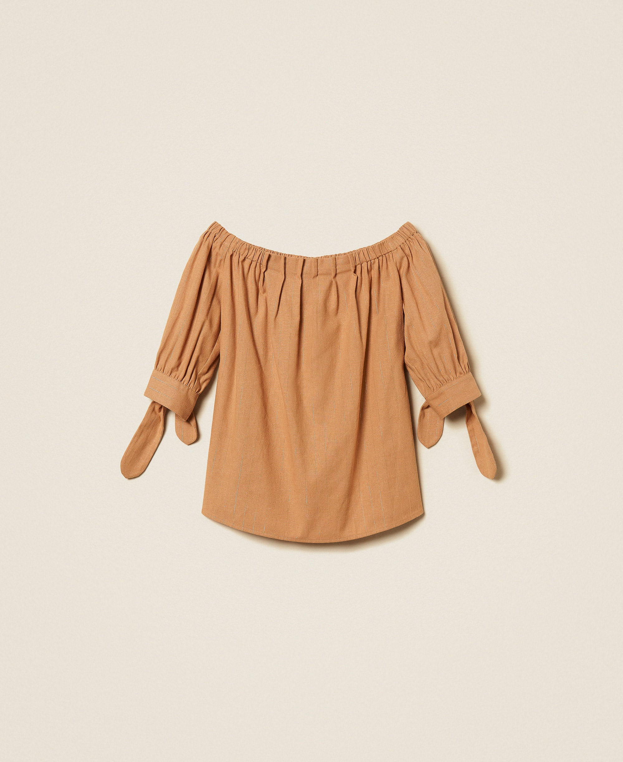 Twinset Blusa a righe lurex