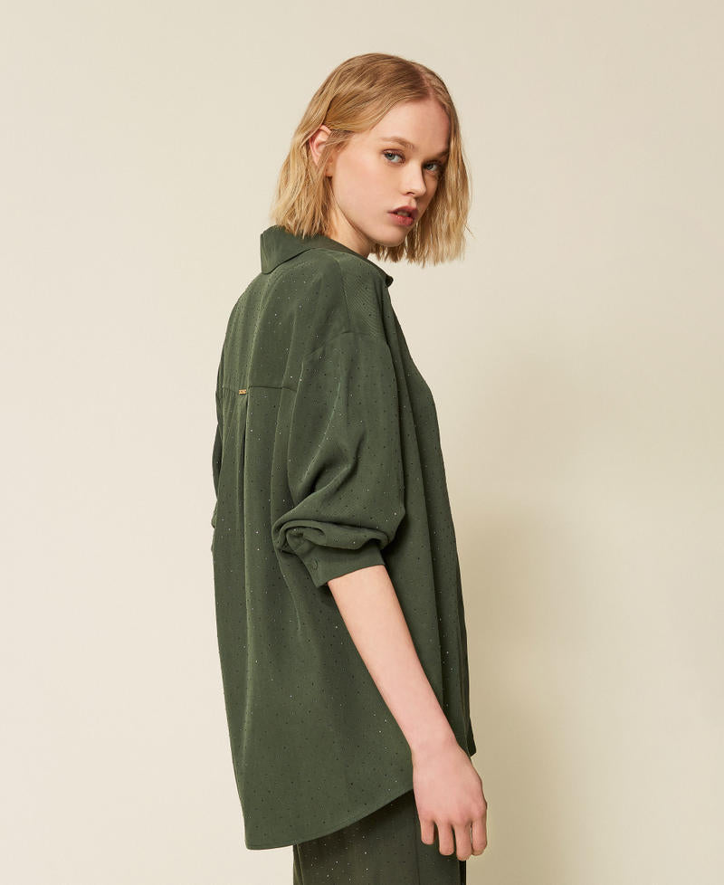 Twinset Camicia in twill con borchie – immagine ufficiale 2