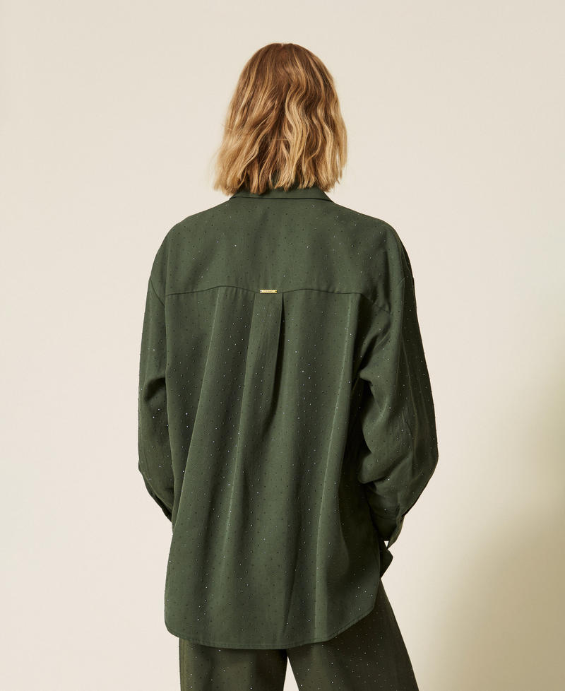 Twinset Camicia in twill con borchie – immagine ufficiale 3