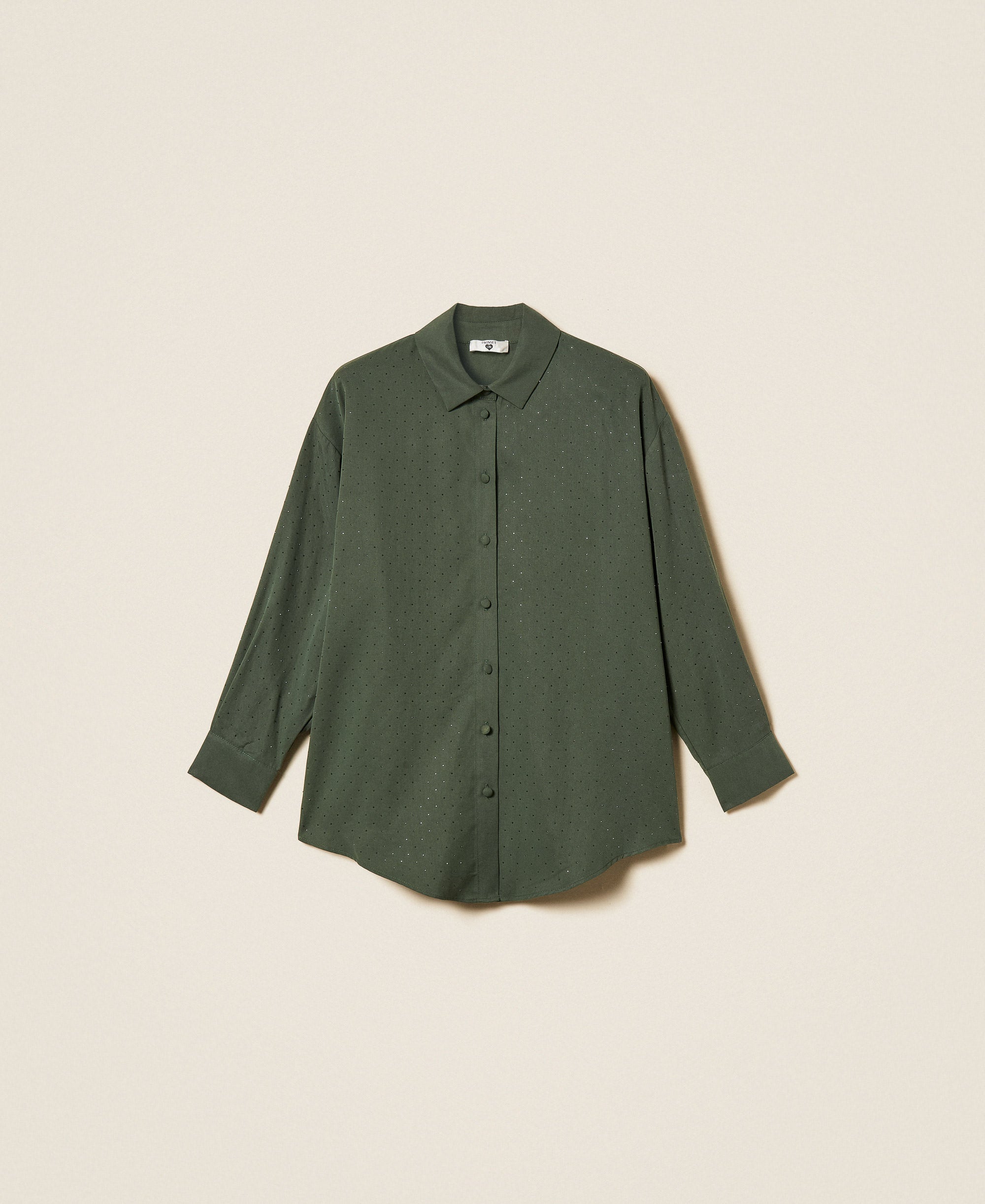 Twinset Camicia in Twill con borchie