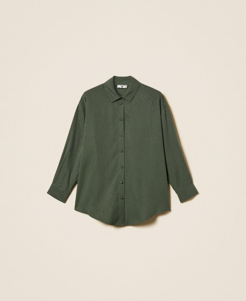 Twinset Camicia in twill con borchie – immagine ufficiale 6