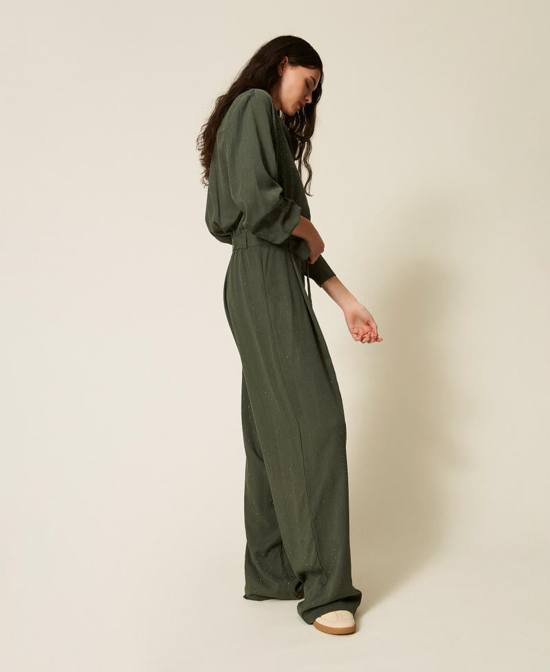Twinset Tuta in twill con borchie – immagine ufficiale 2