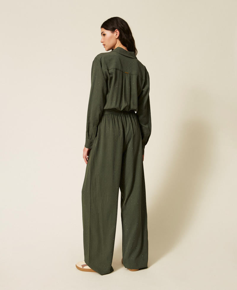 Twinset Tuta in twill con borchie – immagine ufficiale 3