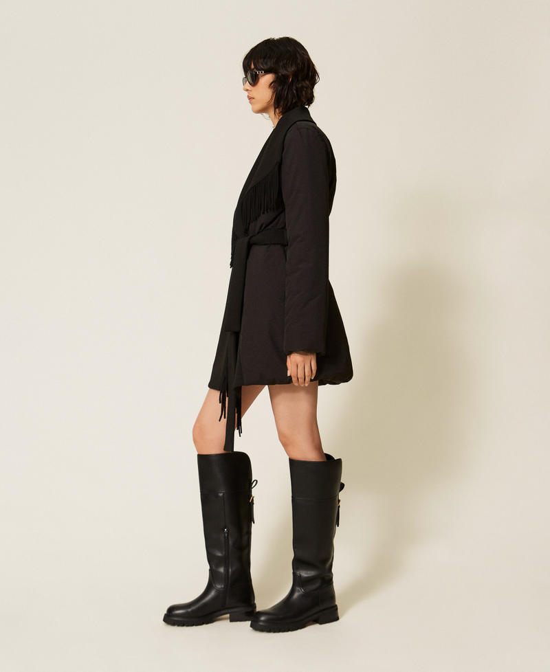 Twinset Giacca imbottita con frange – immagine ufficiale 2