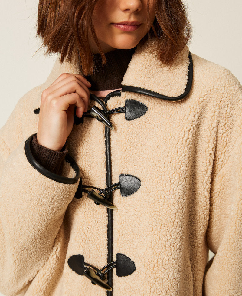Twinset Caban in faux fur con alamari – immagine ufficiale 5