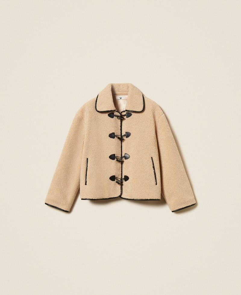 Twinset Caban in faux fur con alamari – immagine ufficiale 7