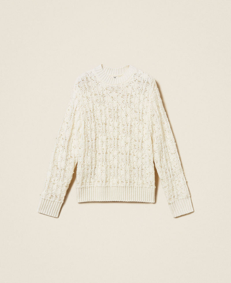 Twinset Maglia girocollo con perle – immagine ufficiale 5
