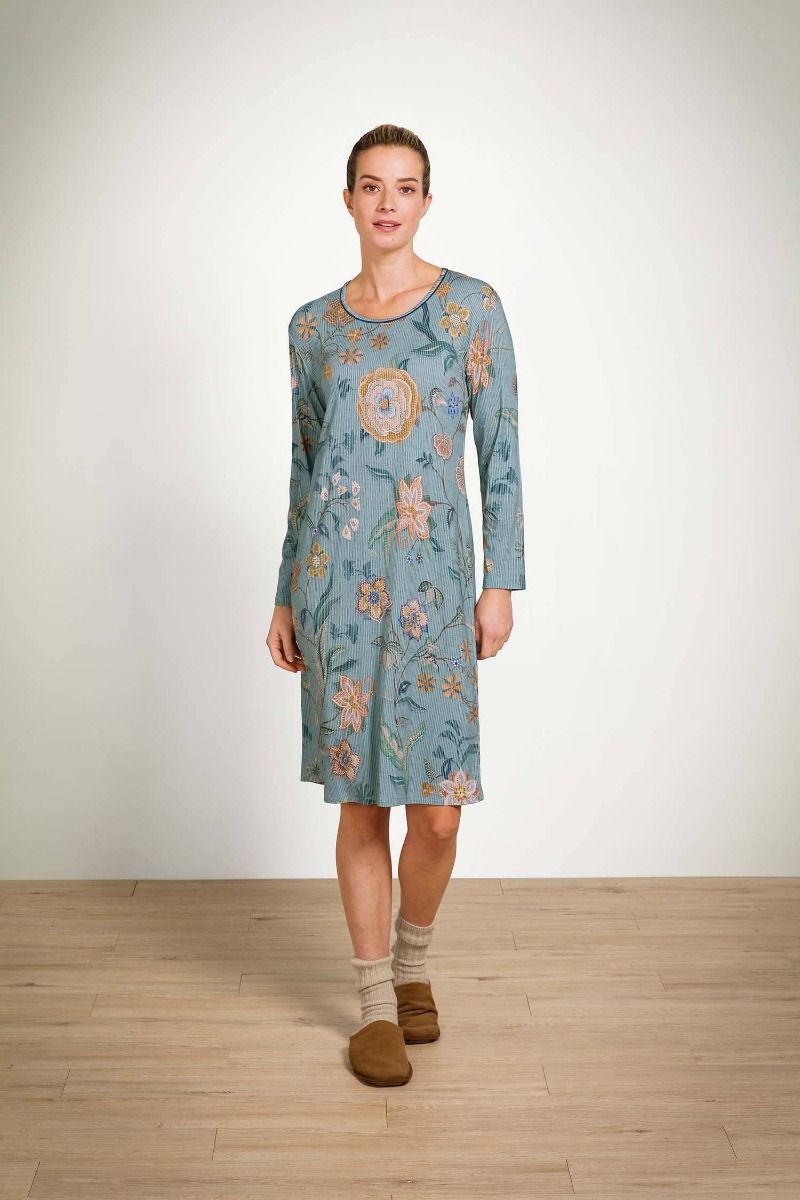 Pip Studio Camicia da notte Destiny a maniche lunghe Safari Bloom