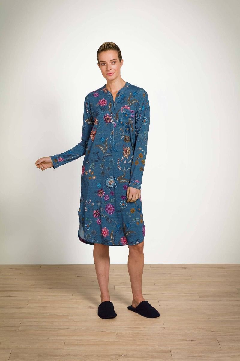 Pip Studio camicia da notte Diogo a maniche lunghe Coco Flower