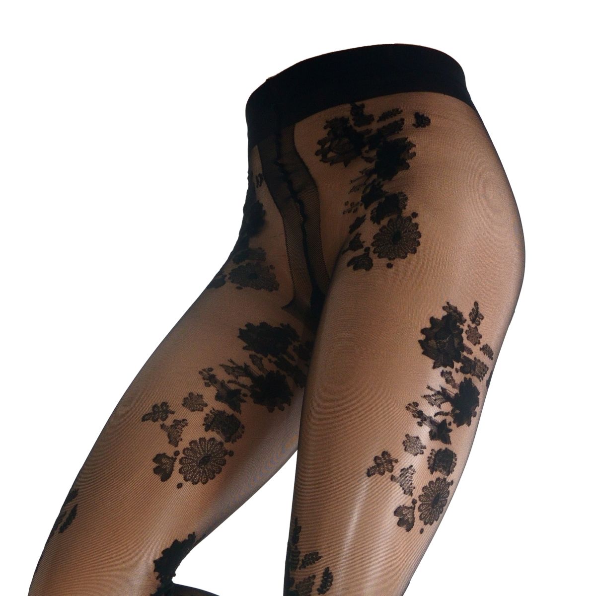 Trasparenze Collant con Fantasia Floreale