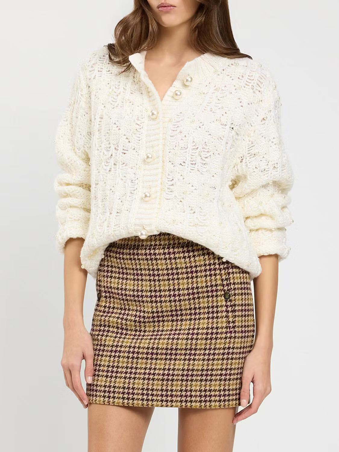 Twinset Cardigan con Bottoni Gioiello
