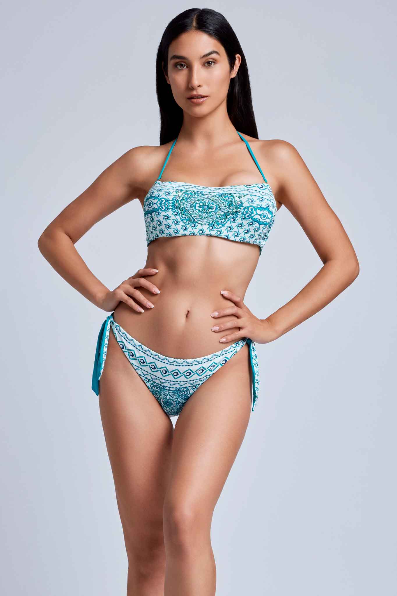 Vacanze Italiane Bikini a fascia Maioliche Siciliane