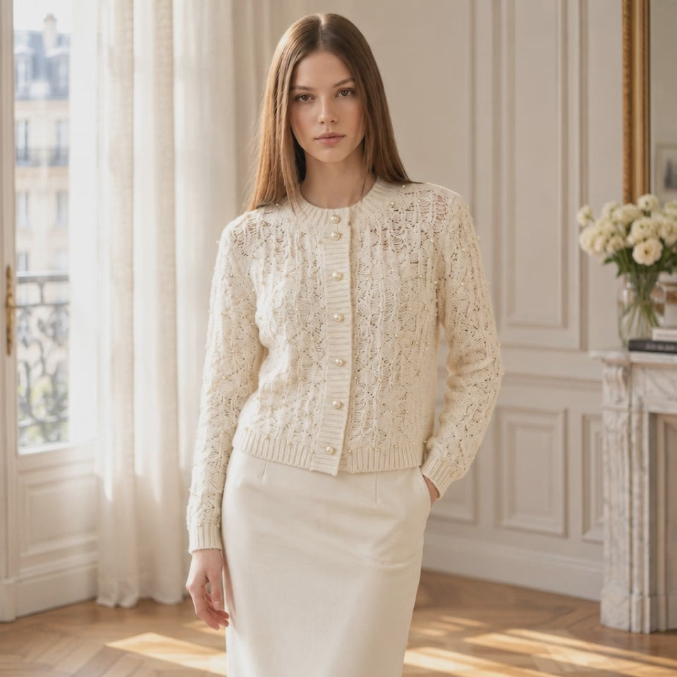 Twinset Cardigan con Bottoni Gioiello